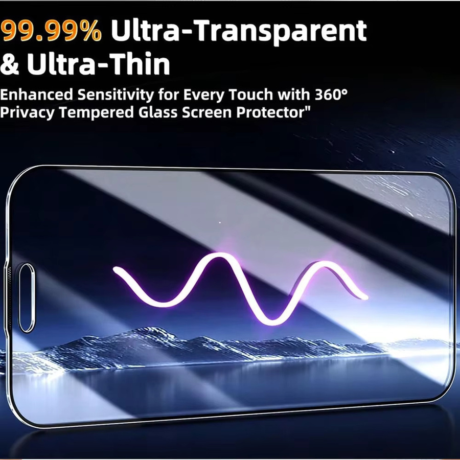 NNBILI 2 Stück 360-Grad-Displayschutzfolie transparent für iPhone 17 16 15 14 13 12 11 Pro Max und 17Air 16E Serie - Bild 5