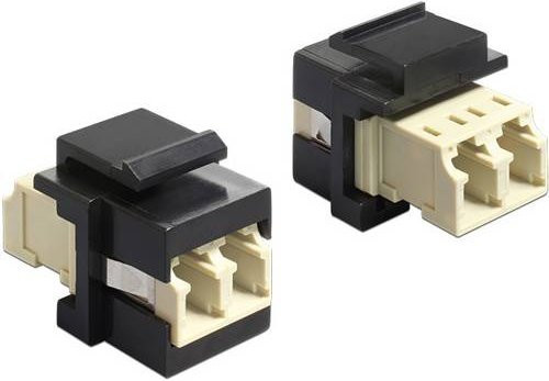 Delock 86330 LC-Einbaumodul Keystone in Schwarz - Bild 1