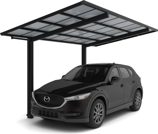 Ximax Einzelcarport Linea Typ 60 in Schwarz mit B/T: 272,6 x 495,4 cm - Bild 1