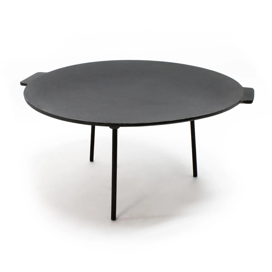 Wiltec Dutch Oven Grillplatte aus Gusseisen in Schwarz, Durchmesser: 44 cm, Höhe: 23 cm - Bild 2