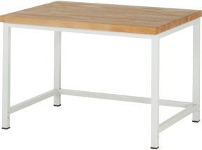 Rau Werkbank höhenverstellbar in Weiß, B/T/H: 125 x 90 x 84-104 cm - Bild 1