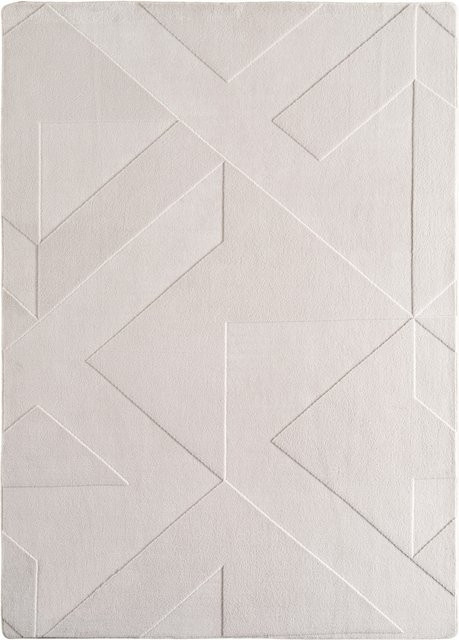 Waschbarer Kurzflorteppich Kadima Design, geometrisches Muster, Beige, B: 160 cm, T: 230 cm - Bild 1