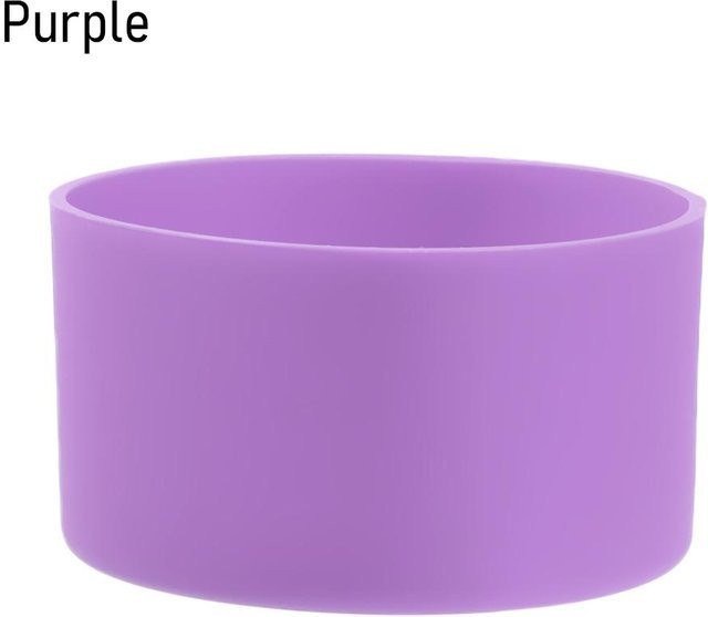 Silikon-Schutzhülle für Wasserflaschen in Violett, Anti-Rutsch Bodenhülle für 12-24oz Flaschen - Bild 1