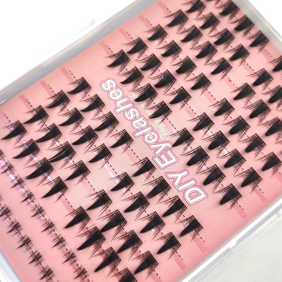 3D DIY Segment Falsche Wimpern Manga, Black, Unisex, Natürlich - Bild 4