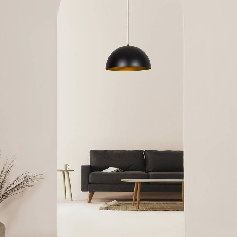 Opviq Pendelleuchte Sivani in Gold und Schwarz aus Metall mit E27 Fassung, Höhe: 121 cm, Breite: 50 cm, Tiefe: 50 cm - Bild 3