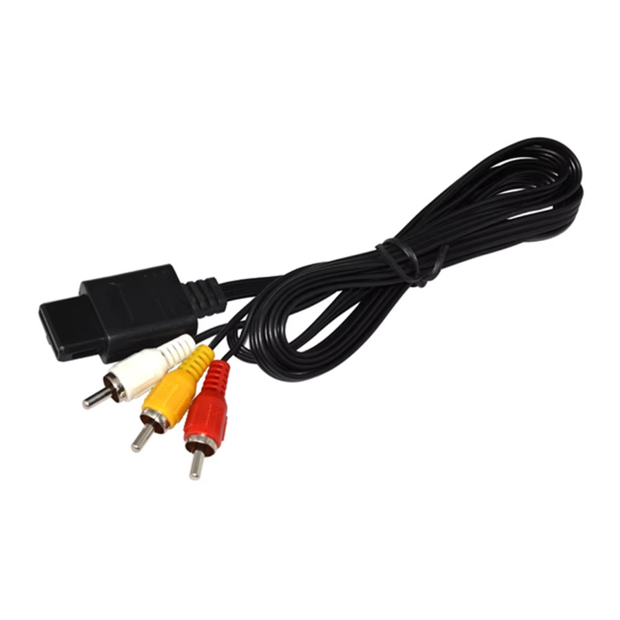 3RCA Audio Video Kabel für N64, GameCube und SNES in Multicolour - Bild 2