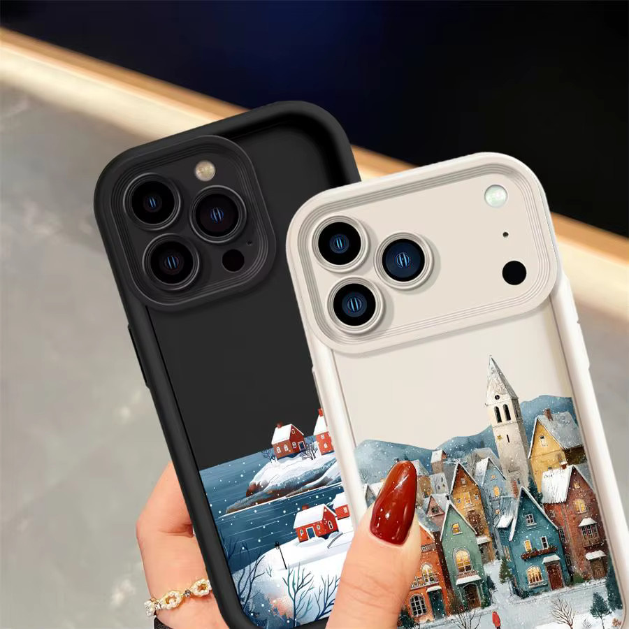 Weihnachtsmann Handyhülle Soft Cover für Apple iPhone 16 17 Pro Max 15 Plus 14 13 12 11 16e 17 Air in Multicolor - Bild 1