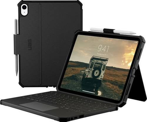 Urban Armor Gear Rugged USB-C Keyboard Bluetooth Tablet-Tastatur für Apple iPad (A16) in Schwarz - Bild 1