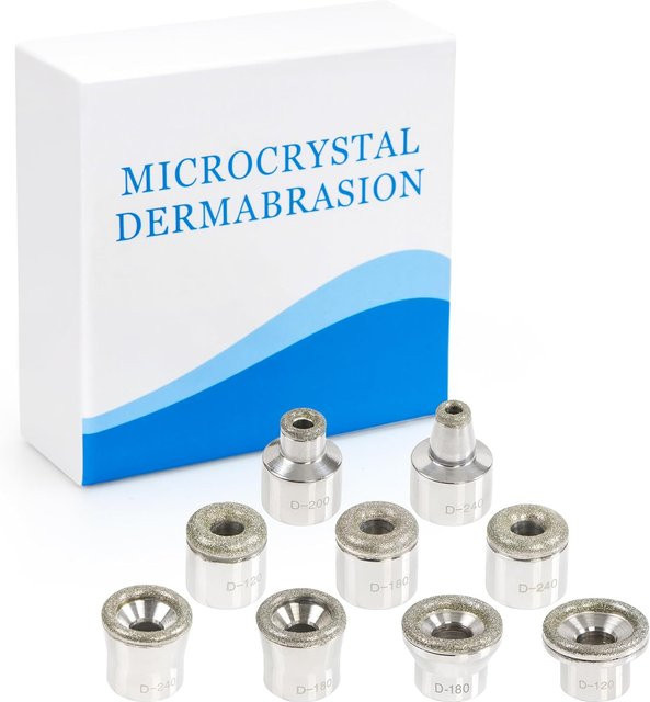 Mikrodermabrasions-Exfoliator, 6-9 Diamant-Dermabrasionsköpfe, Gesicht - Bild 1