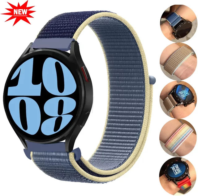 Uhrenarmband Nylon Loop, Schwarz, Unisex - Bild 1