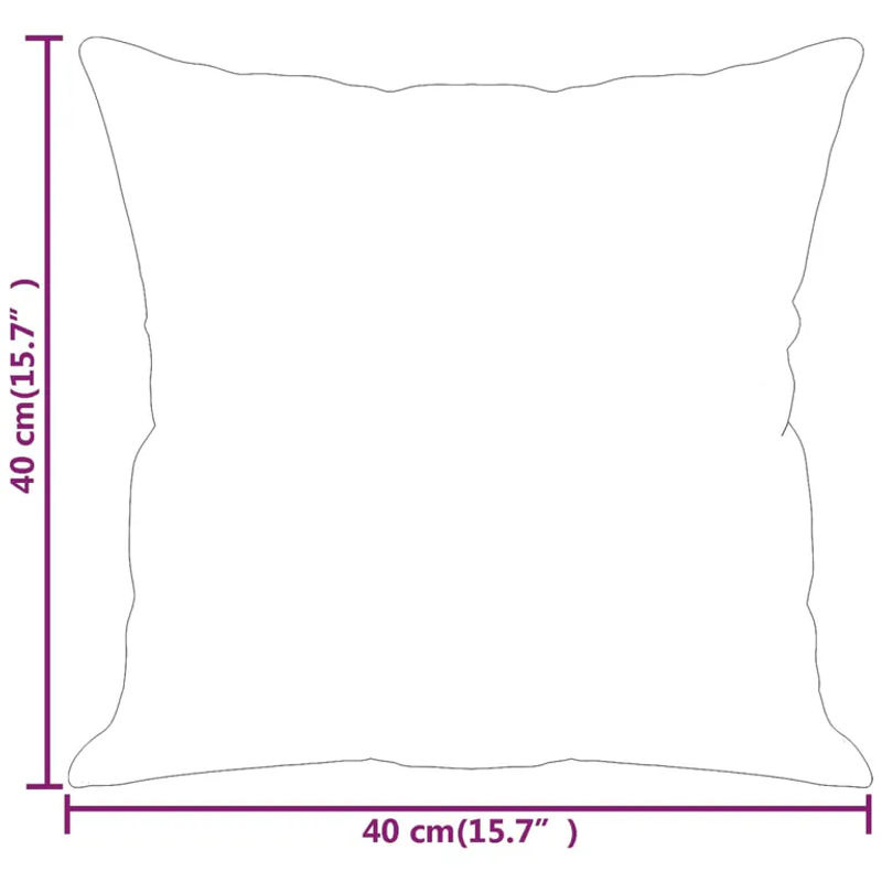 Vidaxl Dekorative Kissen Set, 2 Stück, Grau, B/B: 40 x 40 cm - Bild 2
