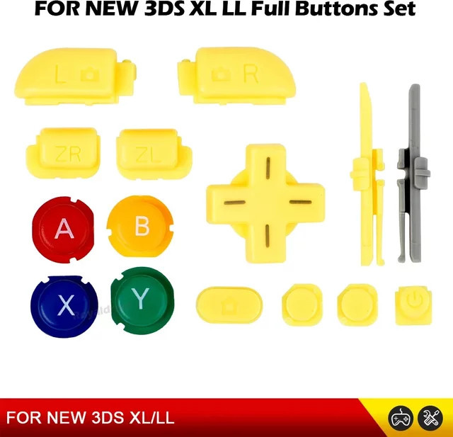 Komplette Tastensätze für New Nintendo 3DS XL/LL inklusive D-Pad, ABXY, L, R, ZL, ZR sowie Home und Power-Tasten in Multicolour - Bild 1