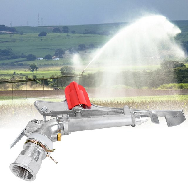 Fdit Schaukelarm-Bewässerungssprinkler mit 1,5 Zoll DN40 Innengewinde in Silber - Bild 1