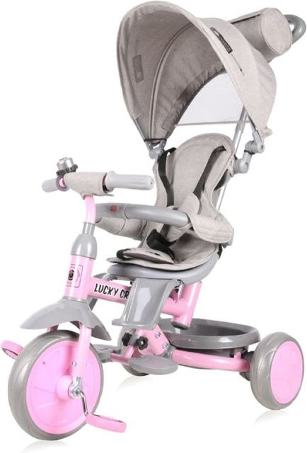 Lorelli Dreirad 4 in 1 Lucky Crew pink - Bild 1