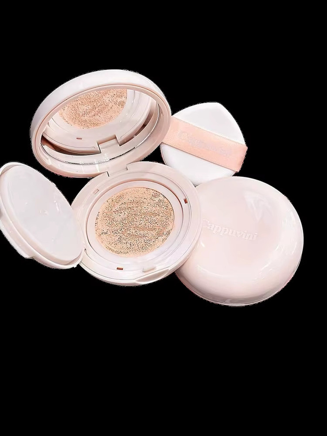 Cappuvini Air Cushion BB Cream Foundation, #01 Natural Off-White, Glänzend - Bild 6