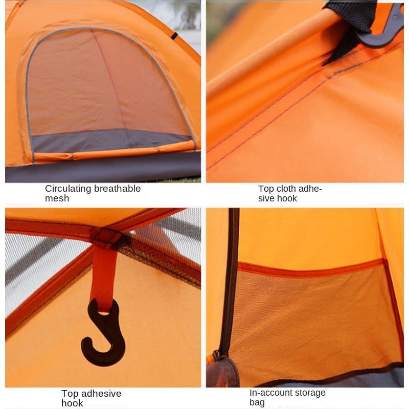 Binchi Outdoor-Campingzelt für zwei Personen, regensicher und mit Sonnenschutz, B/T/H: 210 x 150 x 110 cm - Bild 3