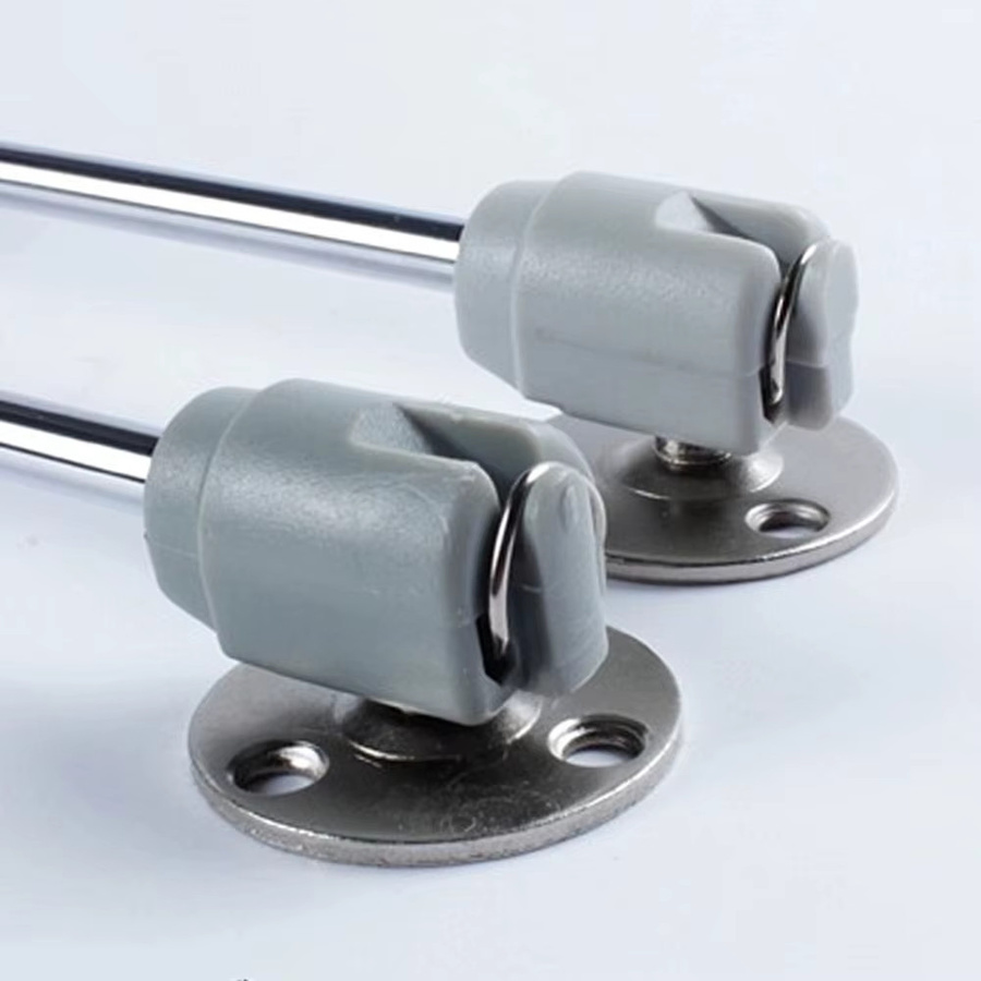 Hydraulische Gasdruckfeder als Lift und Deckelstrebe zur Unterstützung von Schranktürscharnieren beim Öffnen und Schließen, Farbe: Silber - Bild 3