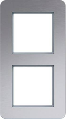 Hager Rahmen Aluminium gebürstet Silber WAD9200ALV - Bild 1