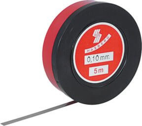 Hasberg Fühlerlehrenrolle aus C-Stahl in Rot, Breite: 6 mm, Länge: 5 m, Dicke: 0,5 mm - Bild 1