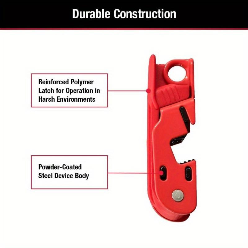 Master Lock Sicherungskastenschloss für Leistungsschalter in Rot für Standard-Einzel- und Doppelknebelschalter - Bild 2