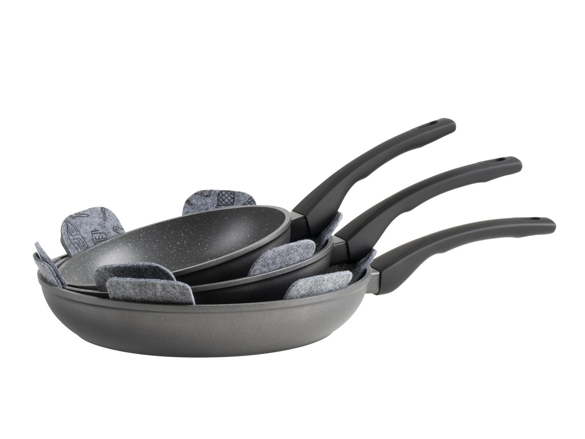Mäser Pfannenset Leonis 7-tlg. aus Aluminium mit Keramikbeschichtung in Schwarz - Bild 1