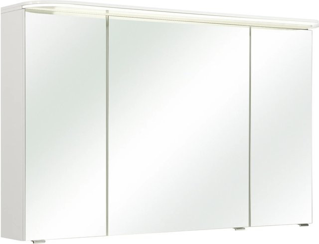 Pelipal Spiegelschrank Quantum 05 in Weiß Hochglanz mit Soft-Close-Türen und Regalböden, Breite: 120 cm - Bild 1