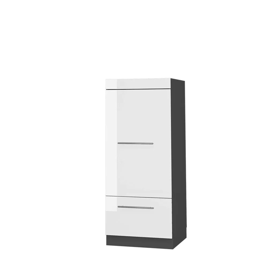 Vicco Mikrowellenschrank Fame-Line Küchenschrank in Anthrazit und Weiß Hochglanz mit Breite: 60 cm - Bild 3