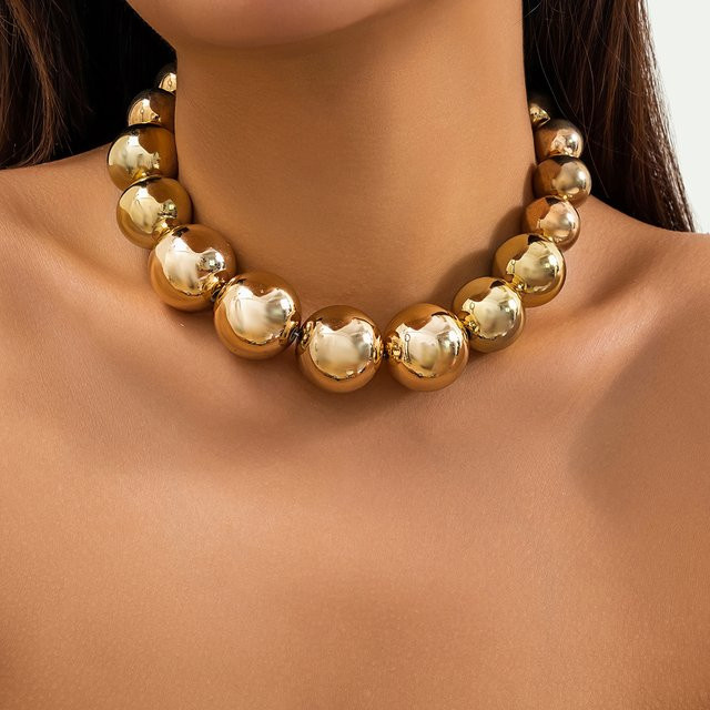Halskette Ingemark, Acryl, Gold, Unisex - Bild 1