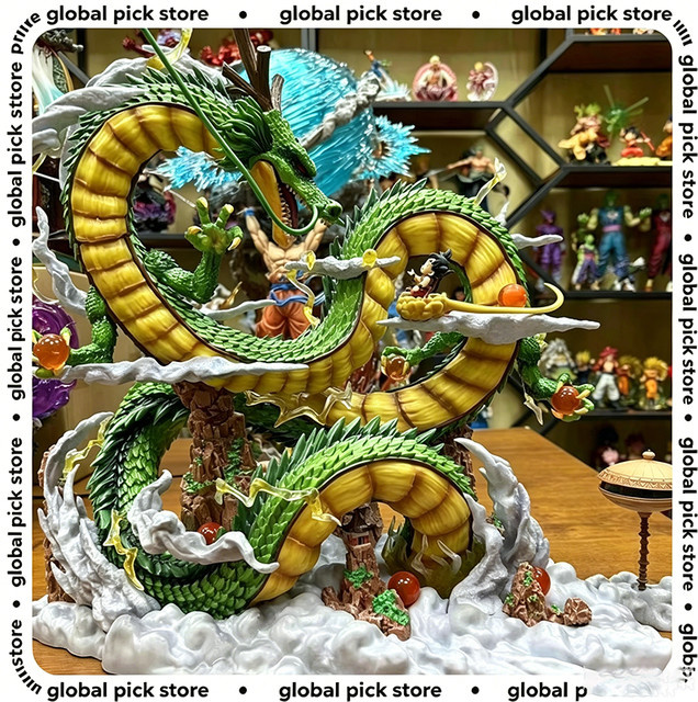 Bandai Dragon Ball Shenron und Goku, Anime-Figur, PVC-Statue, 53cm - Bild 1
