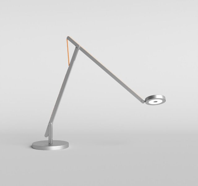 Rotaliana String T1 TW LED-Tischleuchte in Silber und Orange mit Tunable White (2200K - 4000K) und Dimmerfunktion - Bild 1