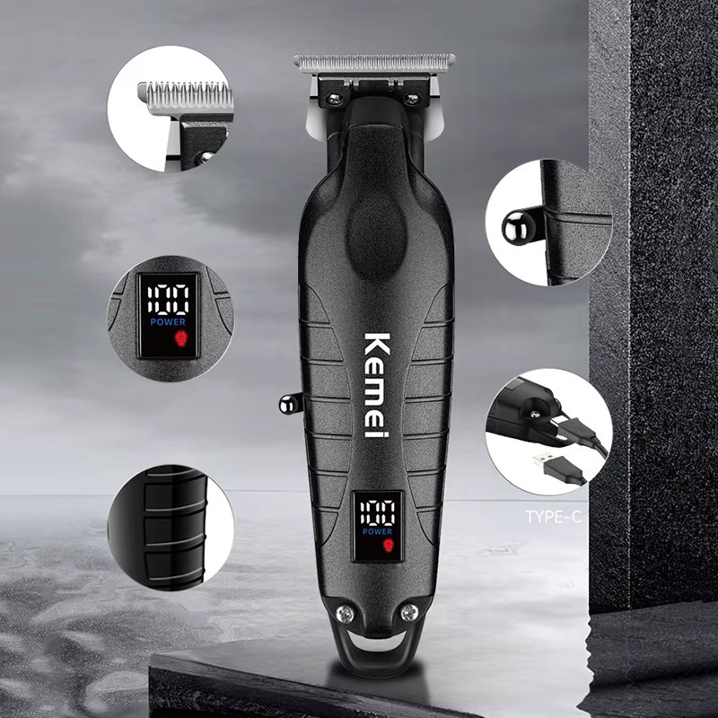 Kemei KM-2293 Haarschneidemaschine, Schwarz - Bild 4