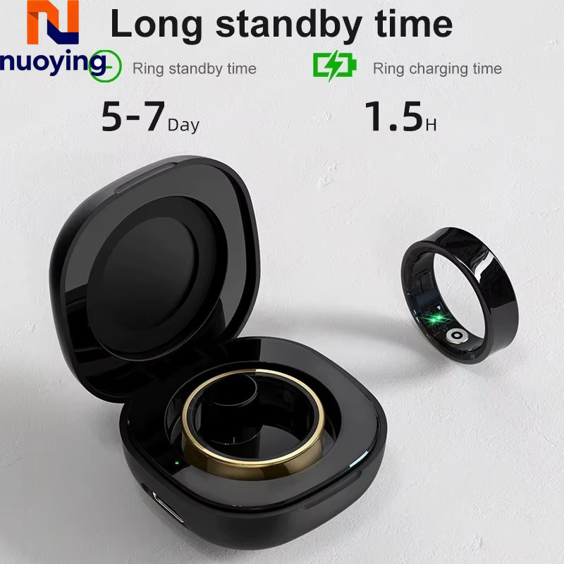 NUOYING Smart Ring, Edelstahl, Unisex, 5ATM wasserdicht - Bild 4