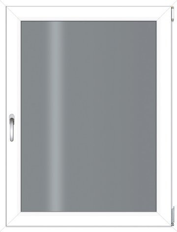 RORO Kunststoff-Fenster KOMFORT B70 in Weiss mit Klarglas, B: 105 cm, H: 135 cm - Bild 1