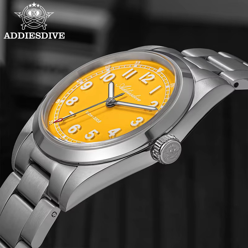 ADDIESDIVE Armbanduhr, Quarz, Edelstahl, Saphirglas, Blau, Herren - Bild 2