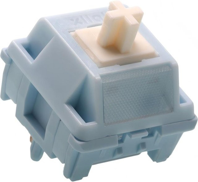HMX Yogurt S Linear Switches, vorgeschmiert, 5-polig, Hot-Swap-fähig, Light Pipe RGB, POM-Stiel für mechanische MX-Tastaturen, Farbe: Blue - Bild 1