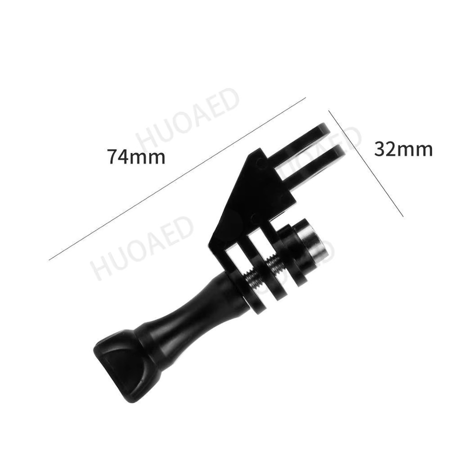 Verstellbarer 90-Grad-Adapter Multi-Konvertierungsarm in Schwarz für GoPro Hero 12 11 10 9 8 7 6 5 4, SJCAM, Xiaoyi 4K und Eken H9r Zubehör - Bild 2