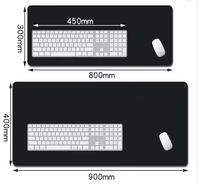 Potdemiel XXL Gaming-Mauspad im japanischen Stil, faltbare Schreibtischunterlage für Gamer und Tastatur - Bild 2