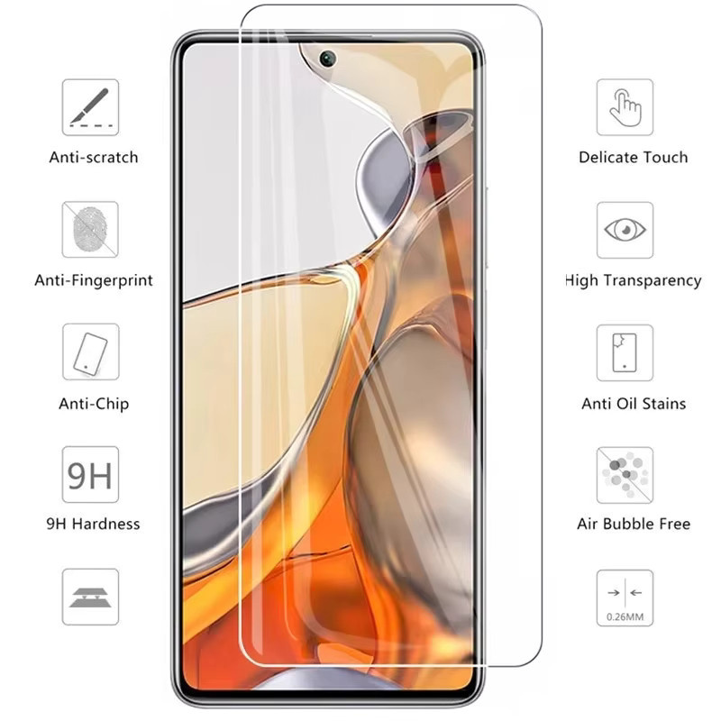 3 Stück Displayschutzfolie aus gehärtetem Glas für Xiaomi Redmi 12c 10a 10c 11 Prime Note 10 12 10t 10s 11t 11s 11r 11se 11e Pro transparent - Bild 4