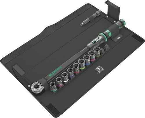 Wera Click-Torque C 3 Set 2 Drehmomentschlüssel-Set 1/2 Zoll, 40 - 200 Nm, 11-teilig, Schwarz-Grün - Bild 1