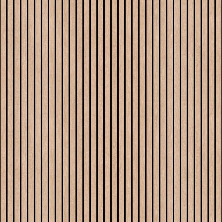 UGEPA Papiertapete Akustikpaneel beige schwarz gestreift B: 53 cm, L: 1005 cm - Bild 2