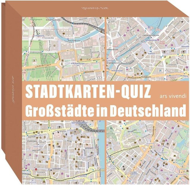 Ars vivendi Stadtkarten-Quiz Großstädte in Deutschland, Quizspiel - Bild 1