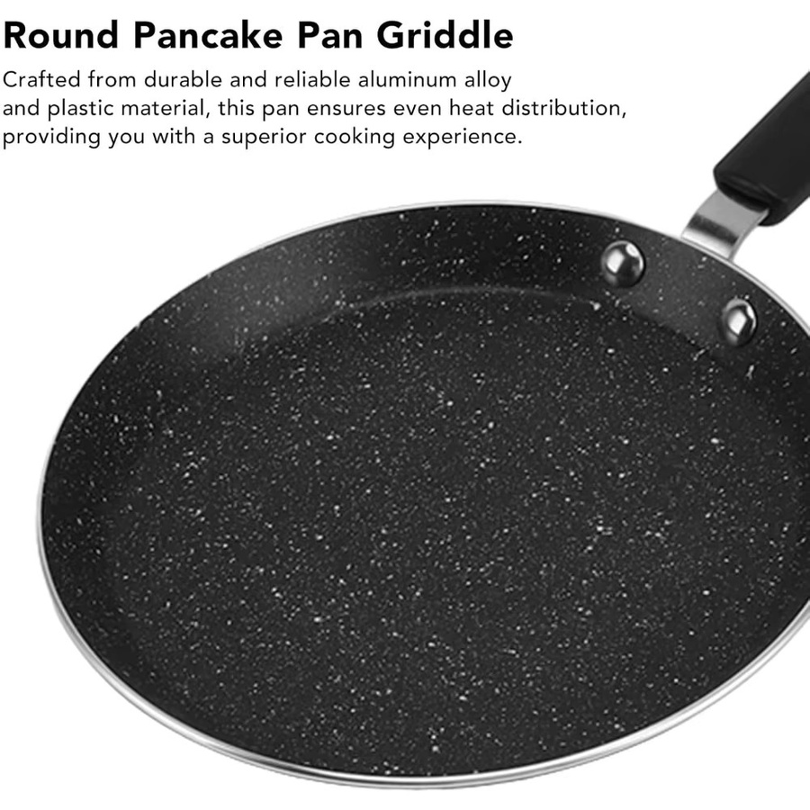 FEB.WIND Antihaft Crepe Pfanne aus Keramik in Schwarz für Frühstück, Camping und Küche - Bild 3