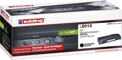 Edding Tonerkartusche kompatibel mit HP 05A CE505A, Schwarz, 2300 Seiten - Bild 1