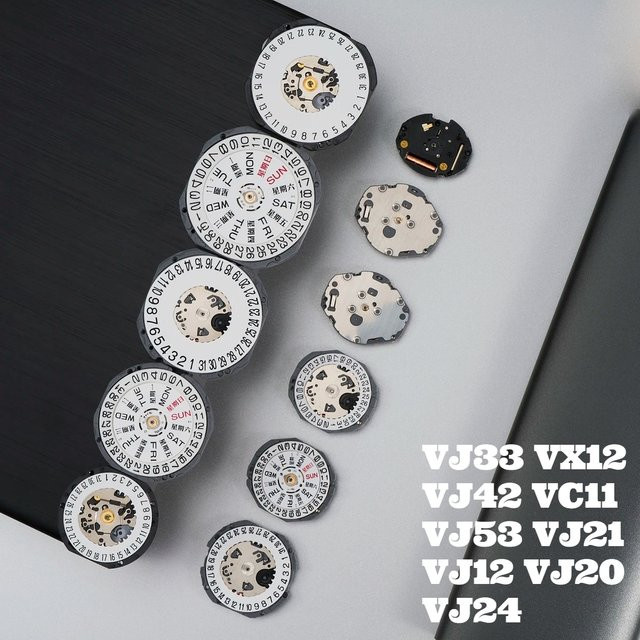 CHIICSMART Uhrenwerk-Ersatzteile, Kalender-Uhrwerk, Messing, Silber - Bild 1