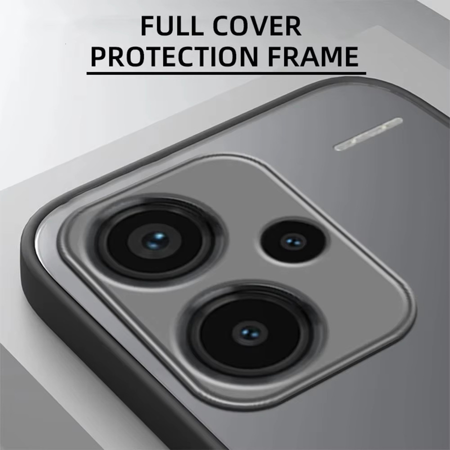 Stoßfeste Schutzhülle für Xiaomi Redmi Note 13 Pro+ 5G, Redmi Note 13 Pro 4G und Redmi A3, Matte Rüstung aus Soft TPU und Hard PC, Transparent oder Schwarz - Bild 2