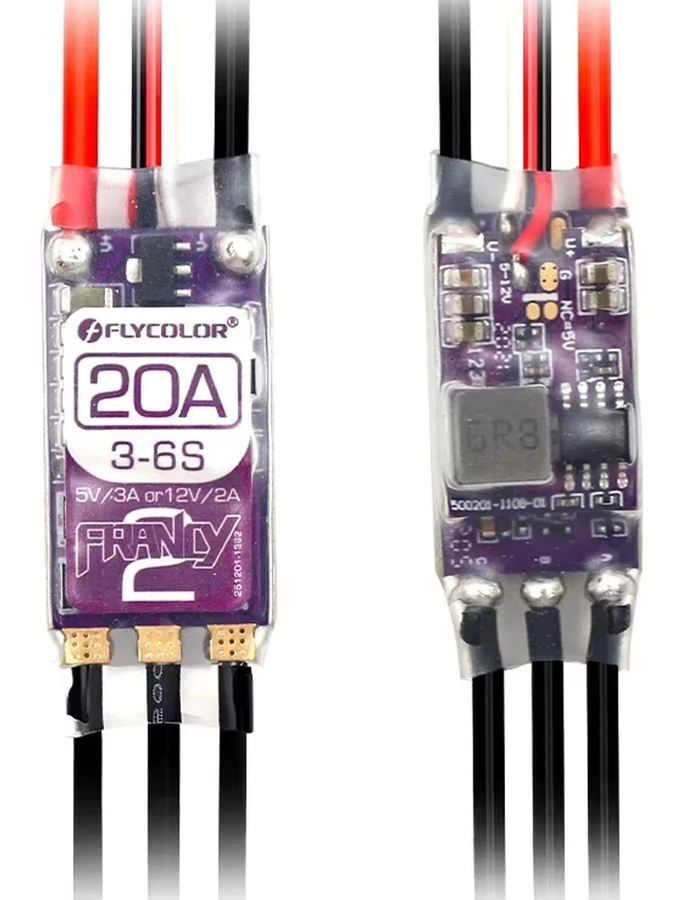 FLYCOLOR Francy 2 Bürstenloser ESC BLHELI-32 Speed Controller für RC Flugzeug, Drone und Quadcopter (20A-50A) - Bild 4