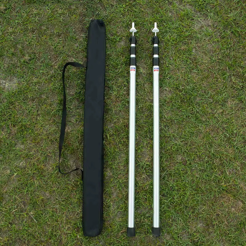 Verstellbare Ersatzstangen aus Aluminiumlegierung für Markisen und Strandzelte, Silber - Bild 3