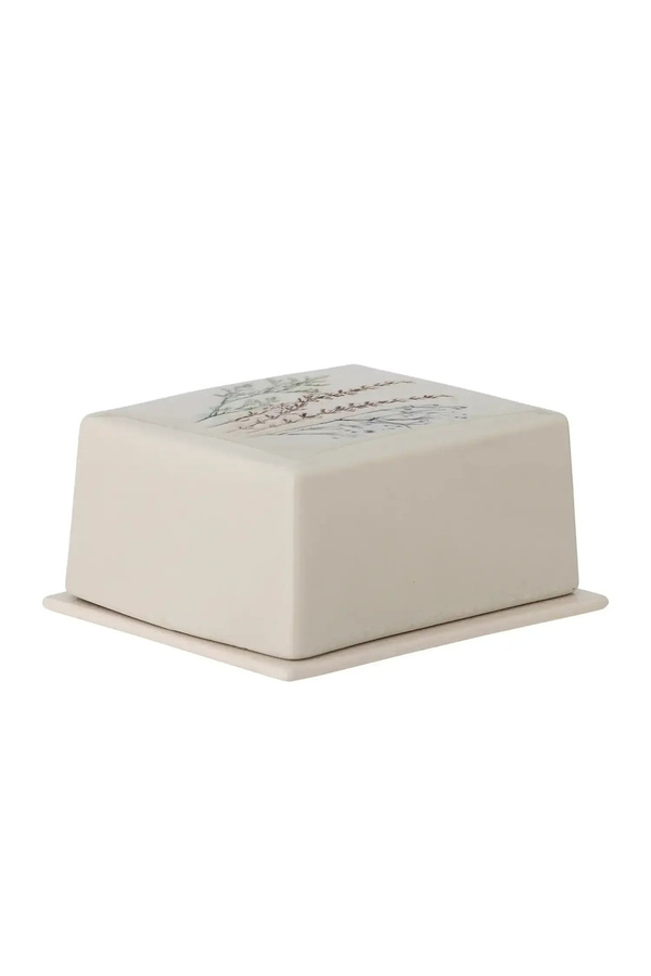 Bloomingville Butterdose aus Keramik in der Farbe Nature Bea - Bild 1