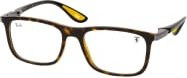 Ray-Ban RX 7222M Korrektionsbrille, Vollrand, quadratisch, braun, Unisex - Bild 1