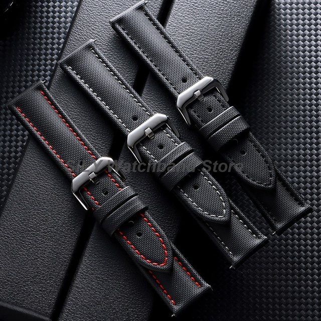 Uhrenarmband Nylon, Textil/NATO, Schwarz, Unisex - Bild 1